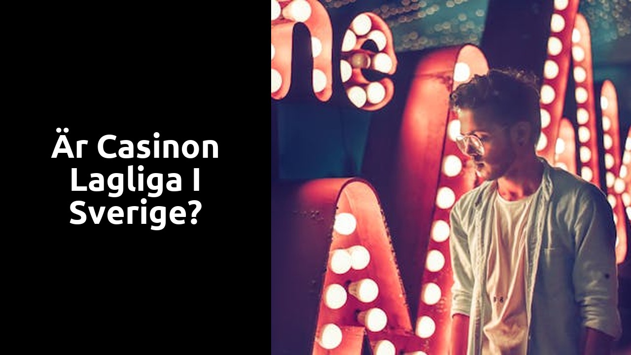 Är casinon lagliga i Sverige?