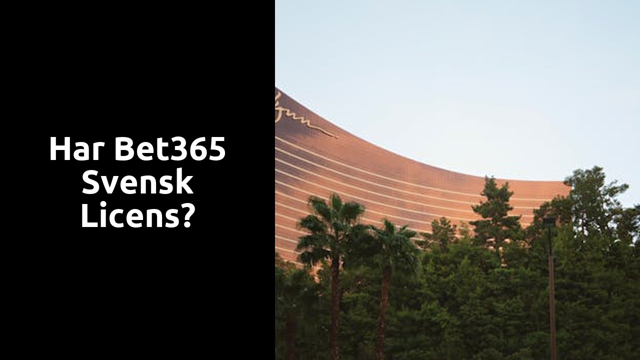 Har Bet365 svensk licens?