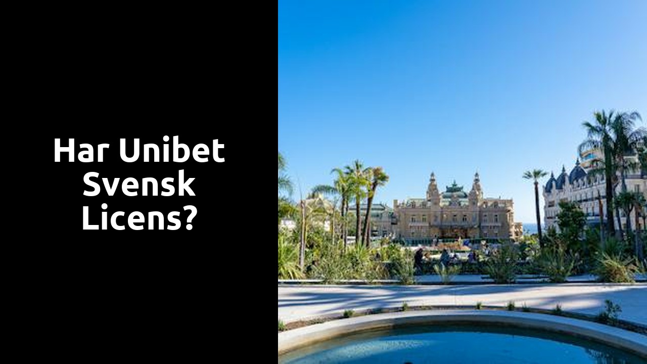 Har Unibet svensk licens?