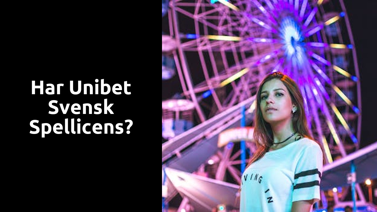 Har Unibet svensk spellicens?