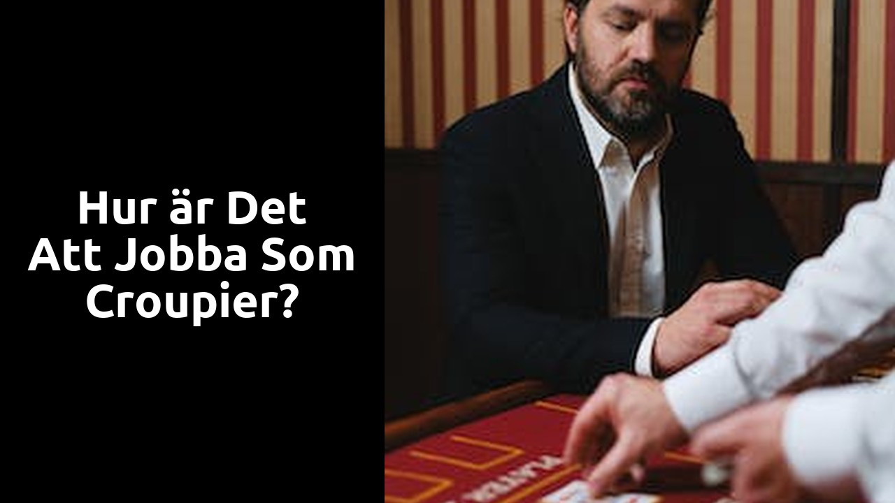 Hur är det att jobba som croupier?