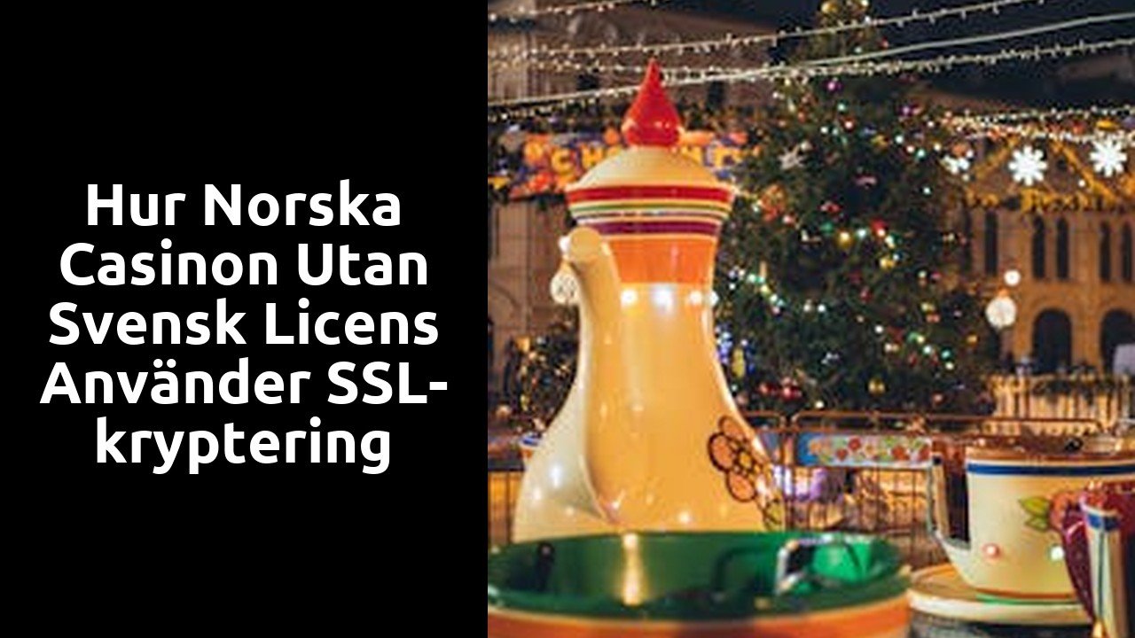 Hur Norska Casinon utan Svensk Licens Använder SSL-kryptering