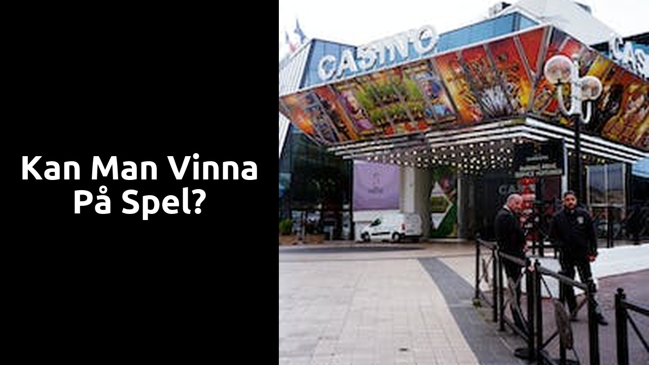 Kan man vinna på spel?