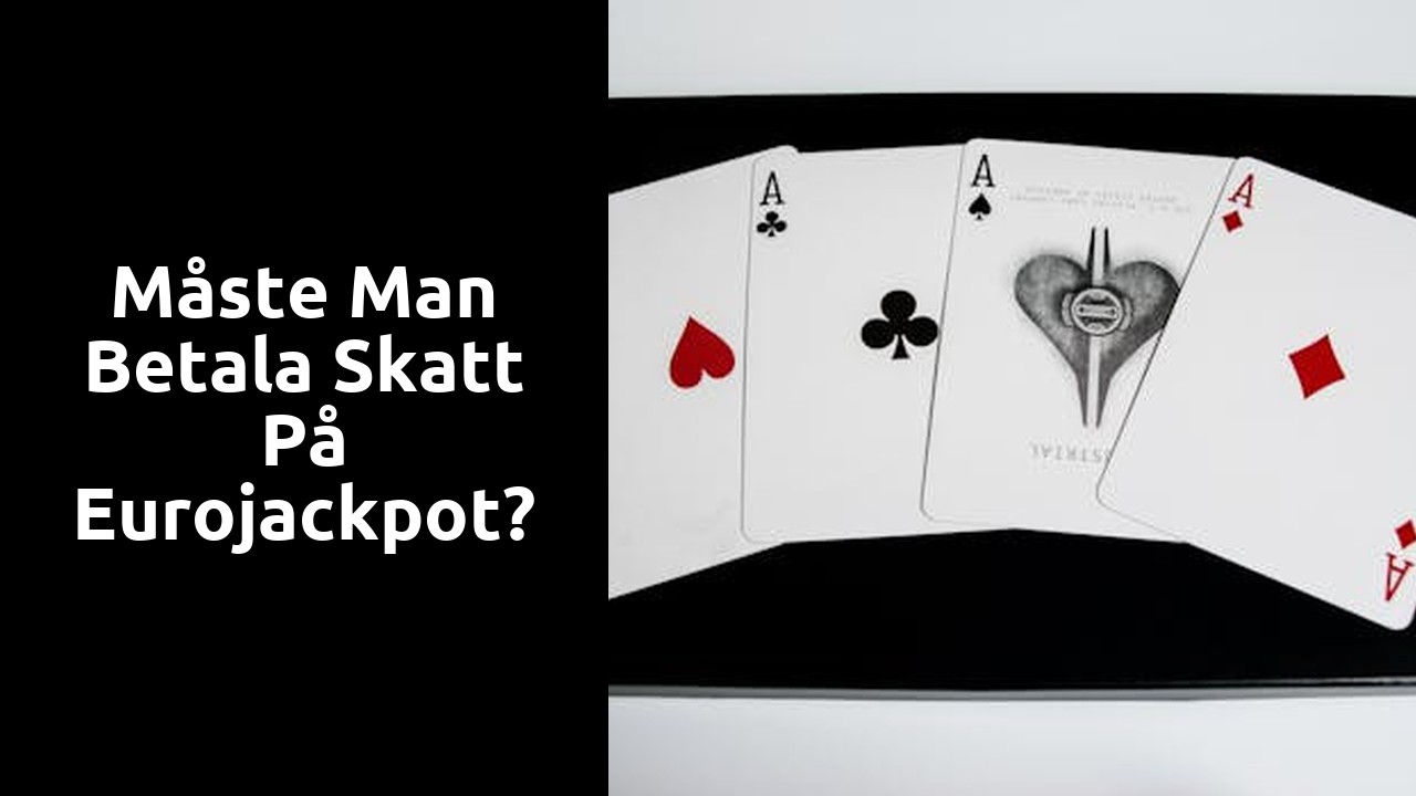 Måste man betala skatt på Eurojackpot?