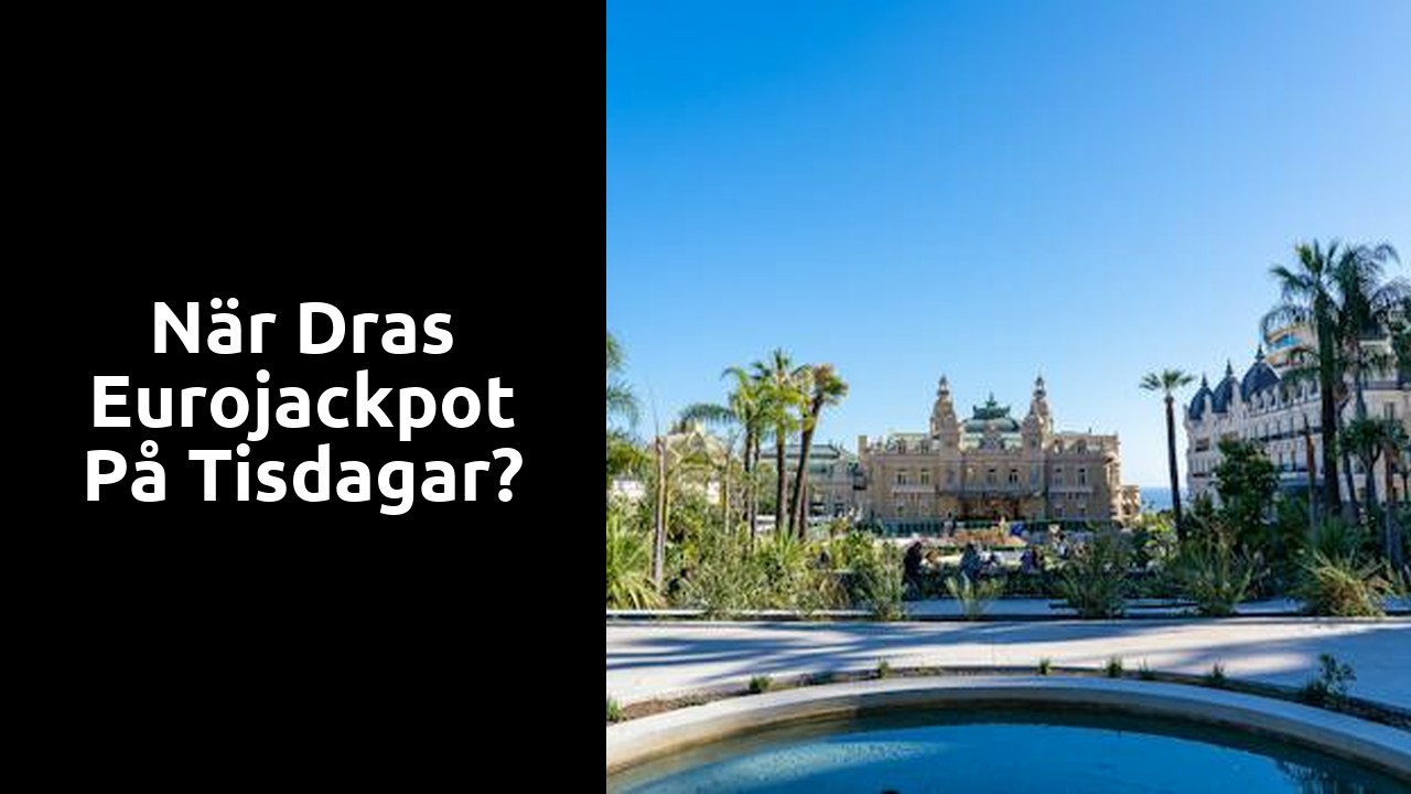 När dras Eurojackpot på tisdagar?