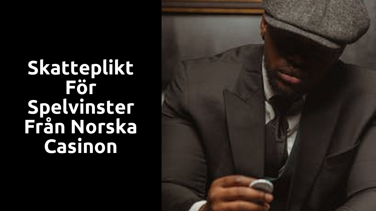 Skatteplikt för spelvinster från norska casinon