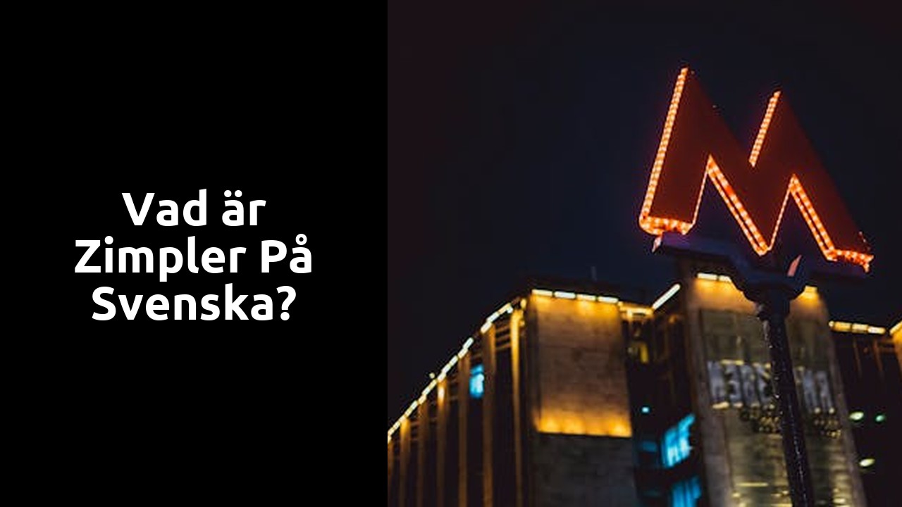 Vad är Zimpler på svenska?