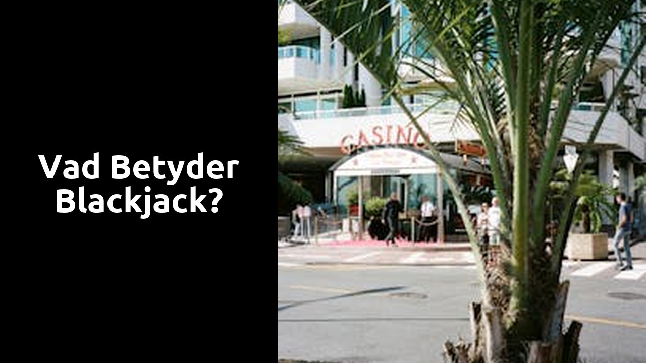 Vad betyder blackjack?