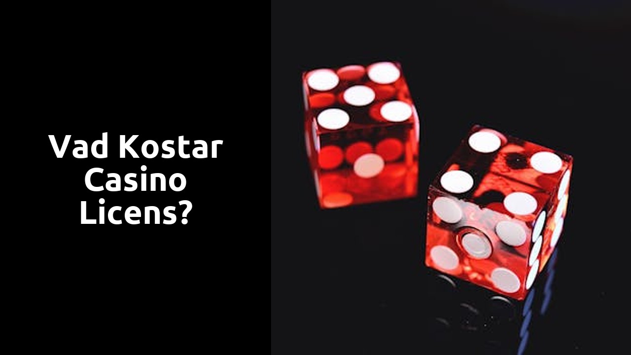 Vad kostar casino licens?