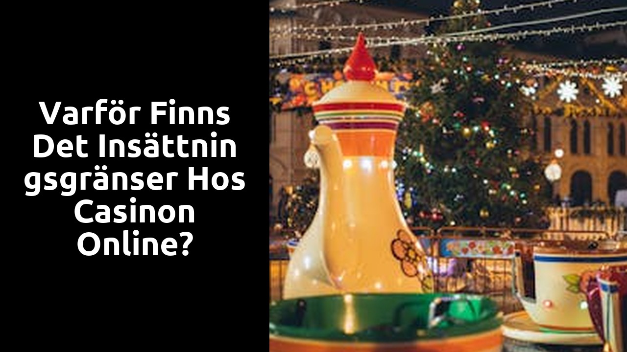Varför finns det Insättningsgränser hos casinon online?