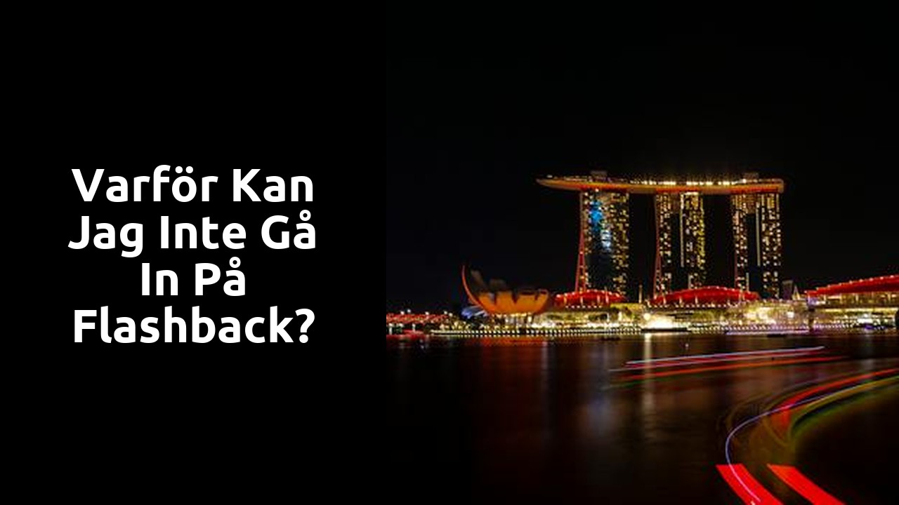 Varför kan jag inte gå in på Flashback?