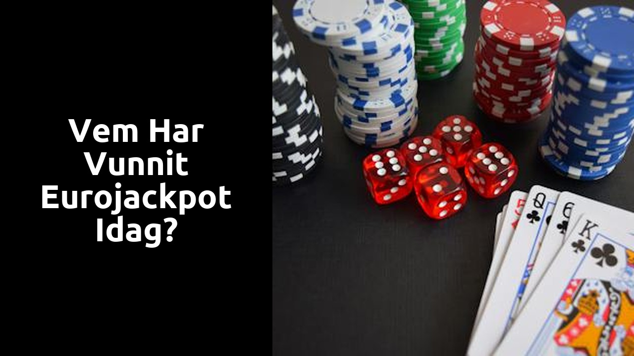 Vem har vunnit Eurojackpot idag?