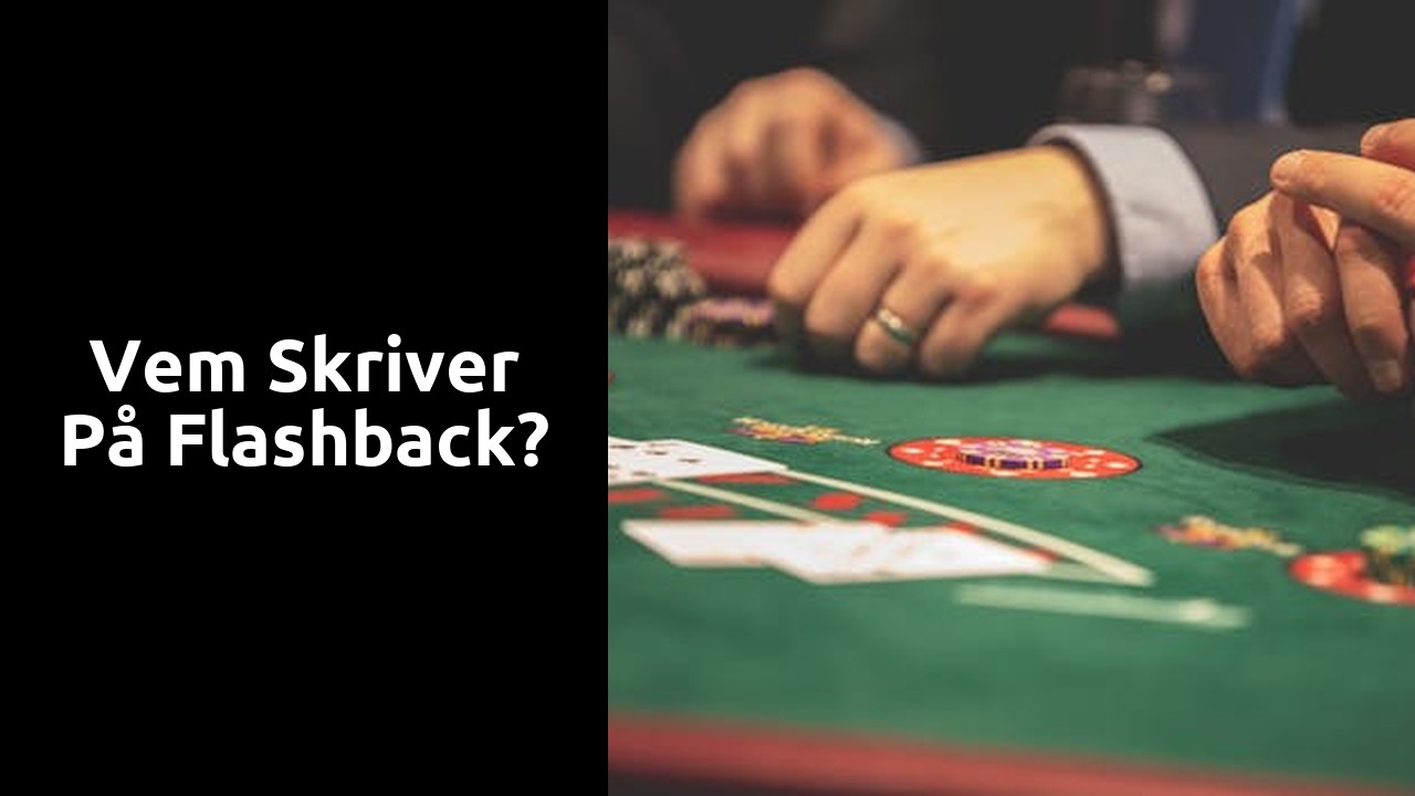 Vem skriver på Flashback?