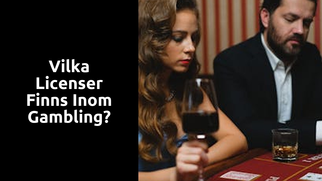 Vilka licenser finns inom gambling?