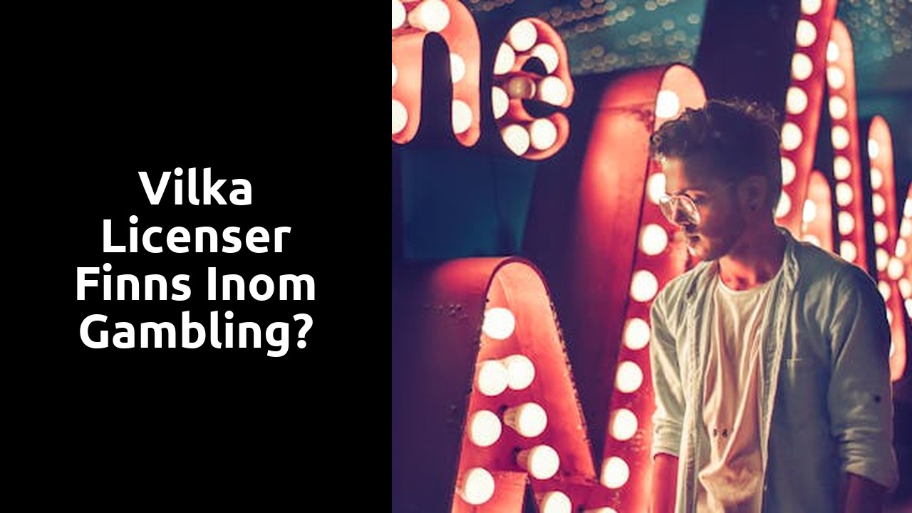 Vilka licenser finns inom gambling?