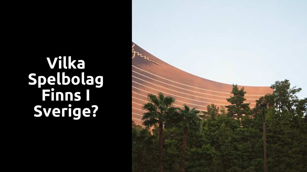 Vilka spelbolag finns i Sverige?