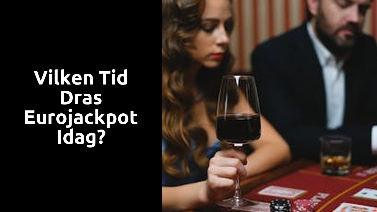 Vilken tid dras Eurojackpot idag?
