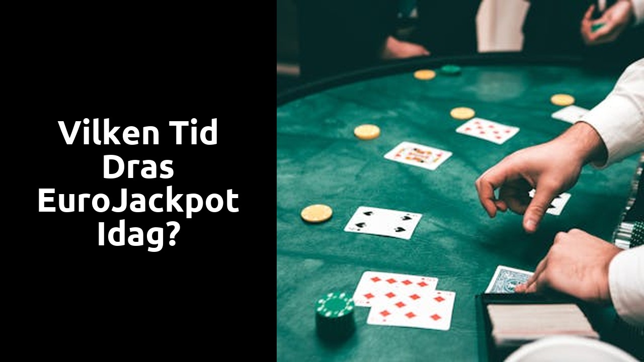 Vilken tid dras EuroJackpot idag?